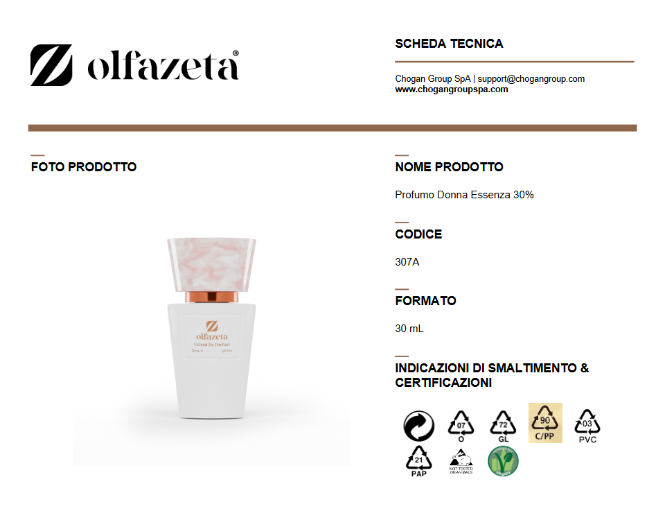 Parfum femme Olfazeta 25 ml SCENTED LOVE, doux oriental floral - code Love22