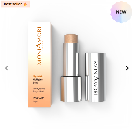 MONIAMORI Light & Go | Highlighter Stick - ROSE GOLD - Cod. MM044