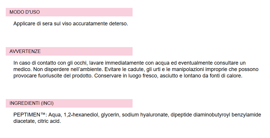 PEPTILUX Men - Siero viso notte antirughe 'effetto power lift' con PEPTIMEN™ 30ml - Cod. LUX009
