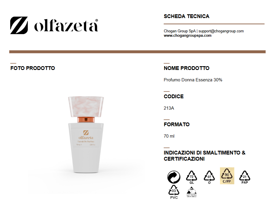 Parfum femme Olfazeta 25 ml SCENTED LOVE, doux oriental floral - code Love22