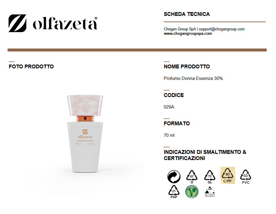 Olfazeta profumo donna 30ml - Cod. 329