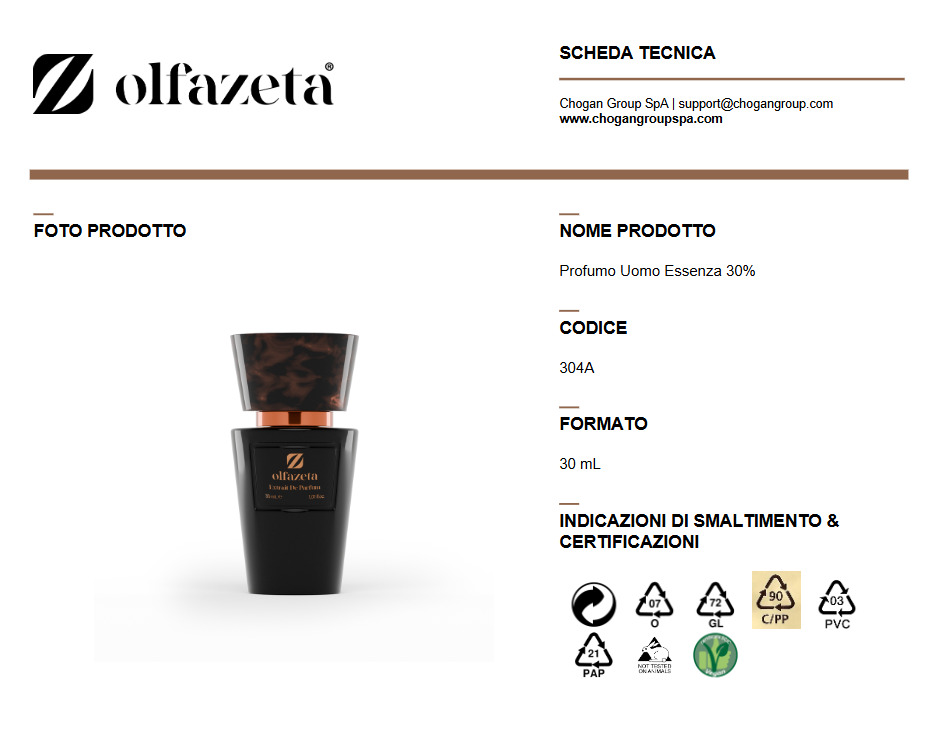 Olfazeta profumo Uomo 30ml - Cod. 304