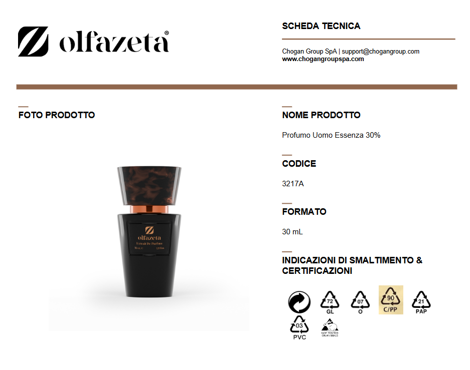 Olfazeta profumo Uomo 30ml - Cod. 3217