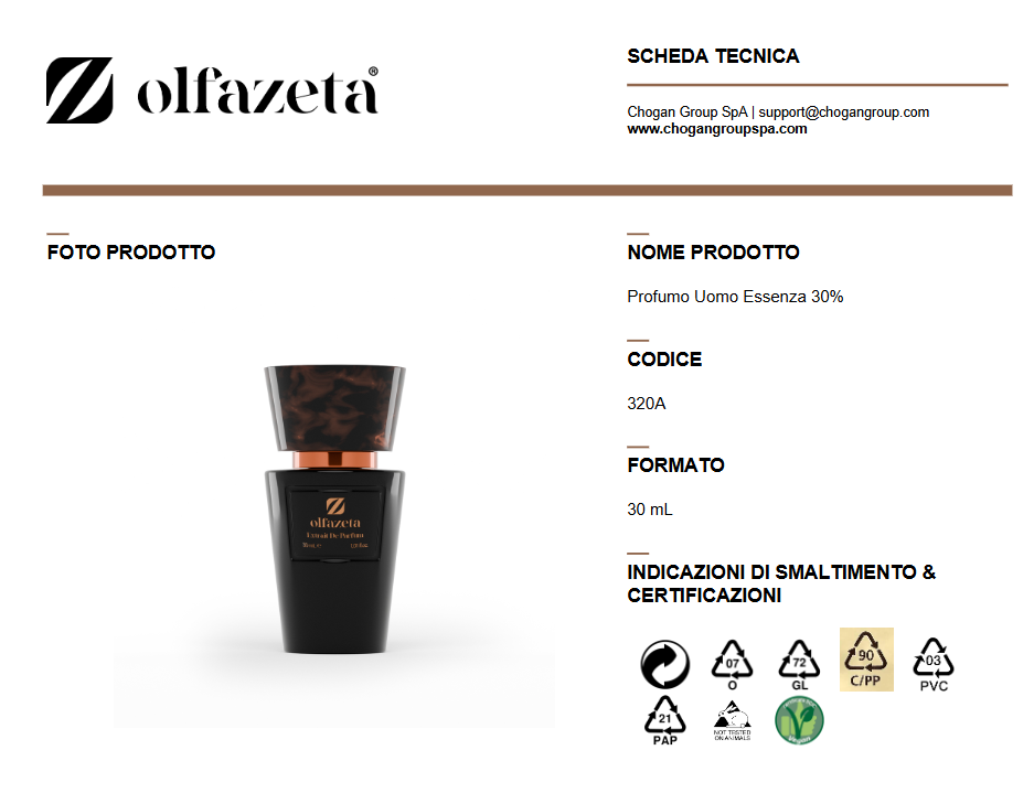 Olfazeta profumo Uomo 30ml- Cod. 320