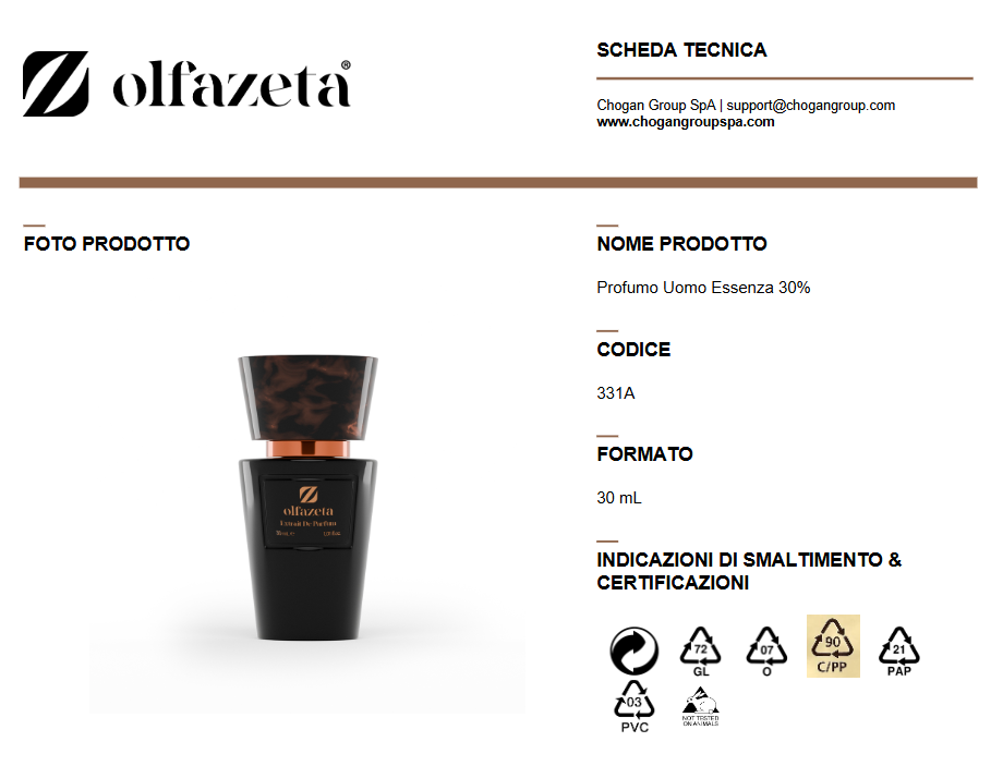 Olfazeta profumo Uomo 30ml- Cod. 331