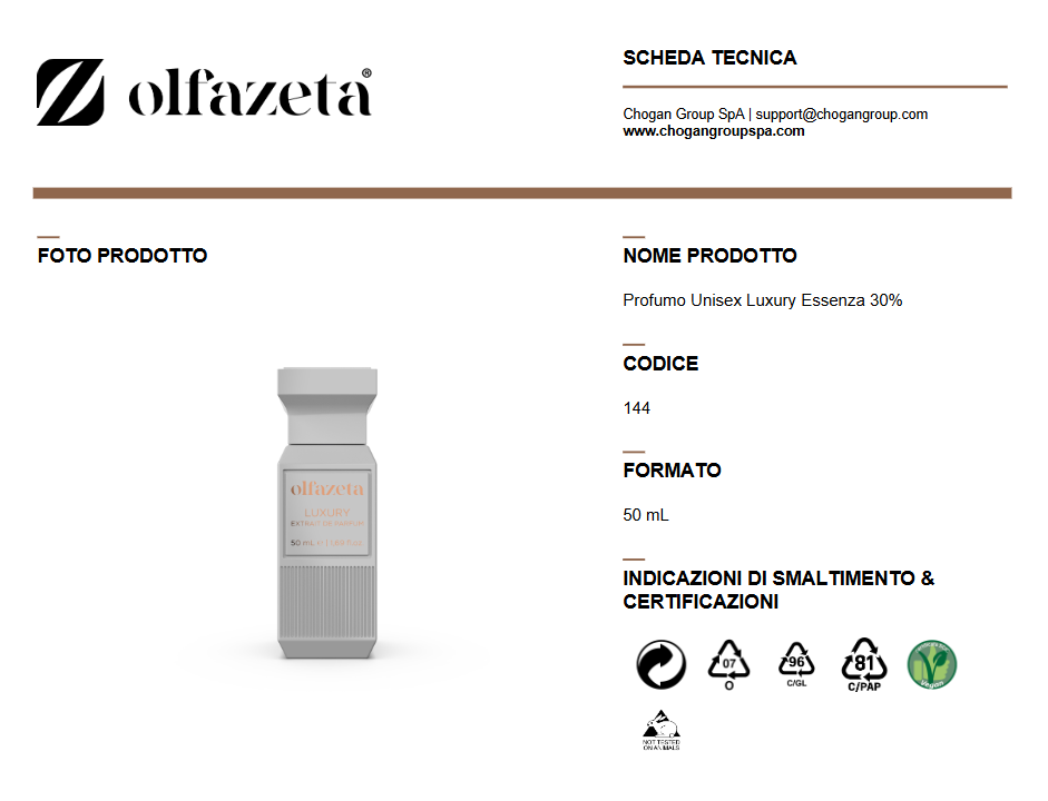 Olfazeta profumo Unisex Luxury 50ml - cod. 144