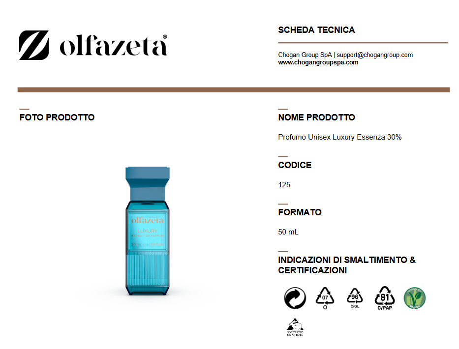 Olfazeta profumo Unisex Luxury 50ml  - cod. 125