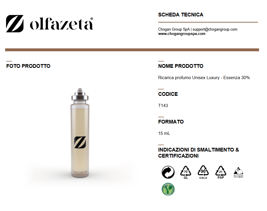 OLFAZETA profumo Unisex Luxury 15ml - cod. T143