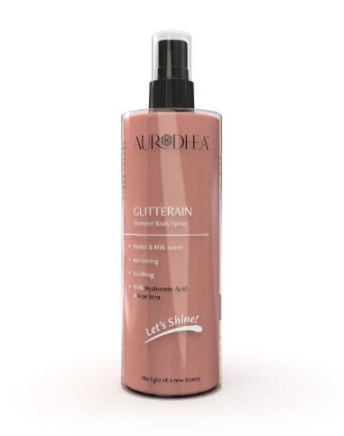 AURODHEA GLITTERAIN - Golden Shimmer Body Spray (Fragranza Monoi e Latte) - 150 ml - Cod. SOL21