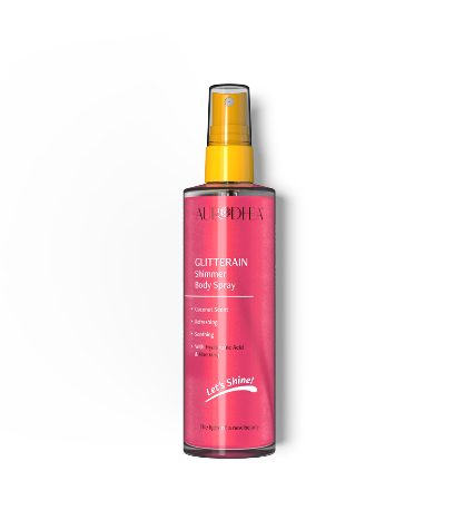 AURODHEA GLITTERAIN - Pink Shimmer Body Spray (Fragranza Cocco) - Cod. SOL22