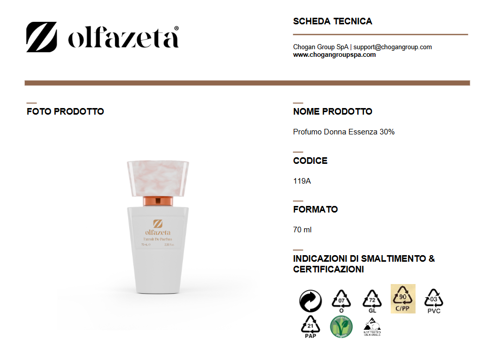 Olfazeta Profumo 70 ml Donna - Cod: 119