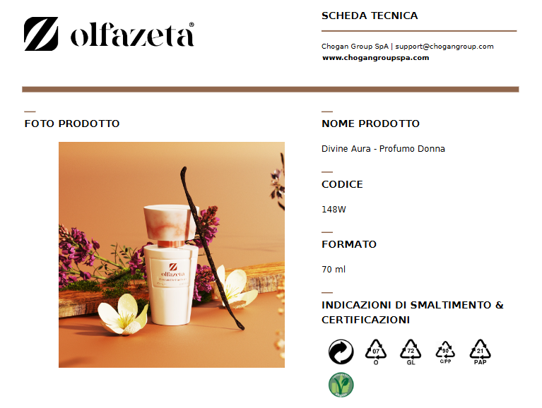 Nuovo Olfazeta Profumo Donna DIVINE AURA Ispirato a Goddess di Burberry - Cod 148W