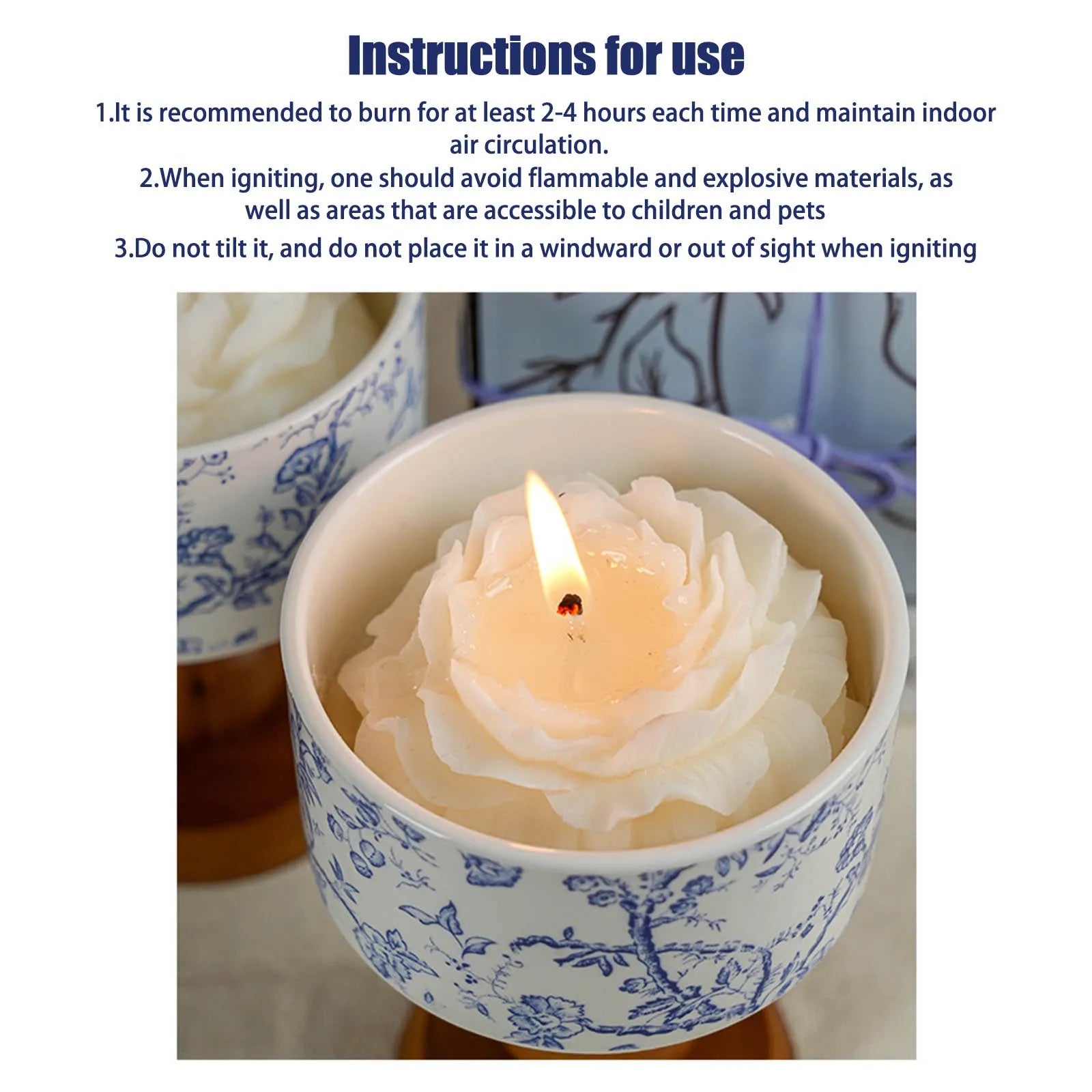 Candele profumate in vasetti con stoppino in legno