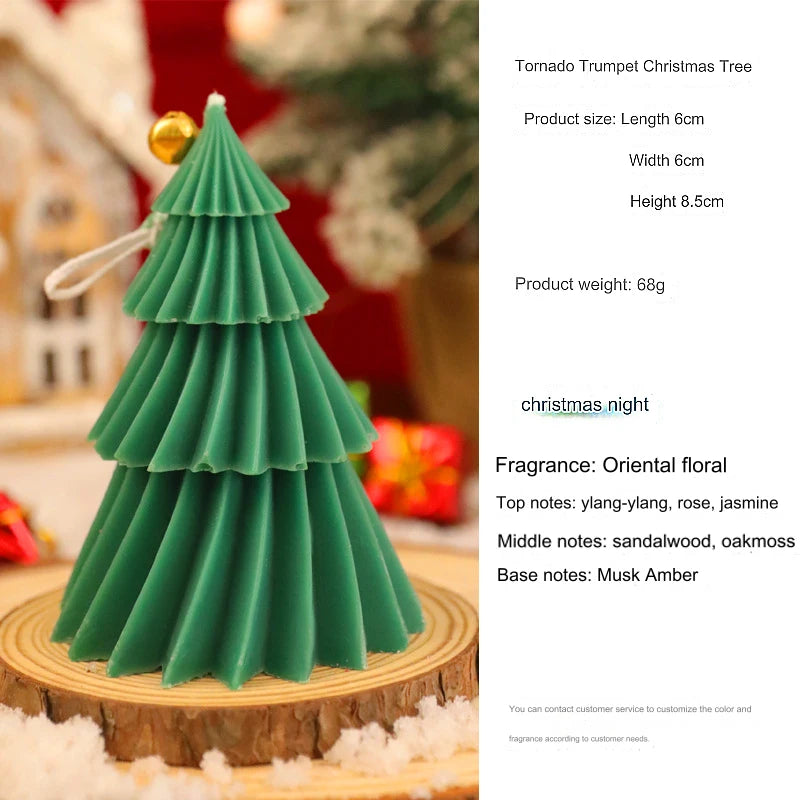 Candele profumate decorative per albero di Natale