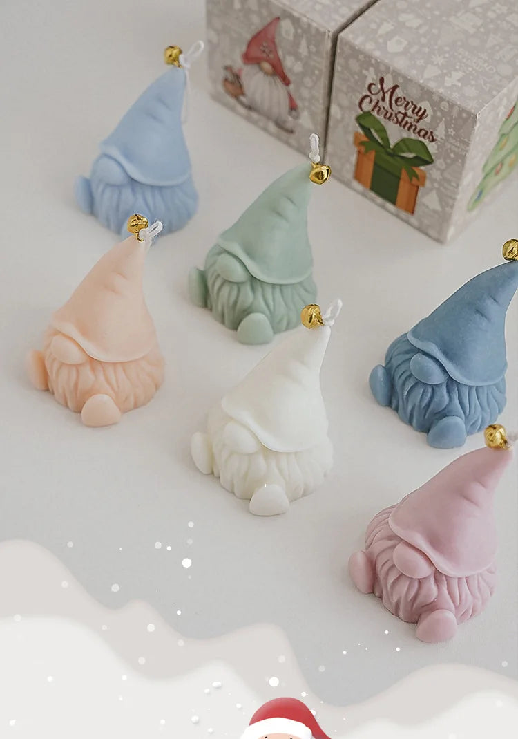 Candela Santa Claus decorata a mano