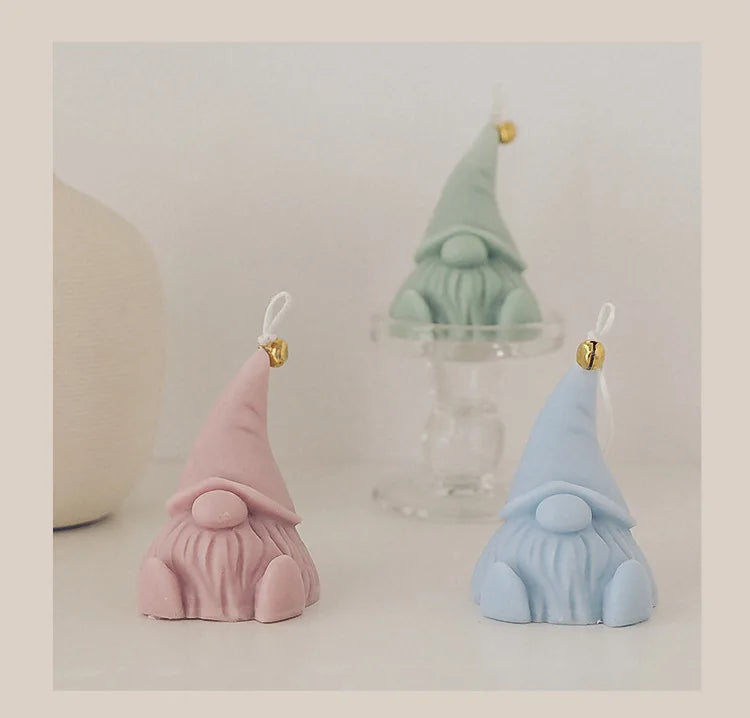 Candela Santa Claus decorata a mano