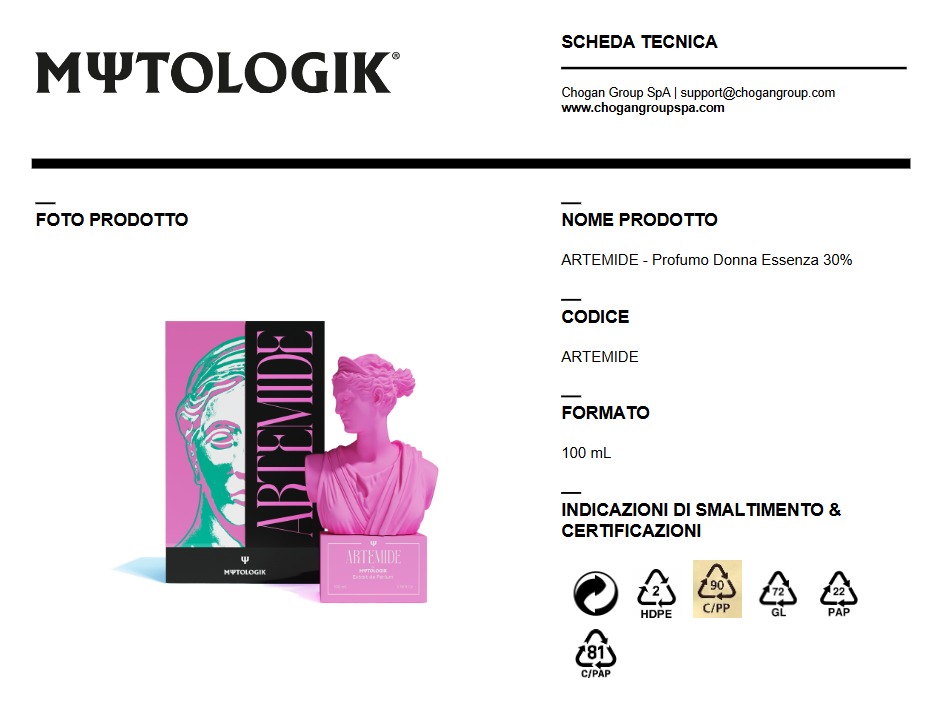 Nuovo Profumo  Donna ARTEMIDE 100ml by MΨTΟLOGIK
