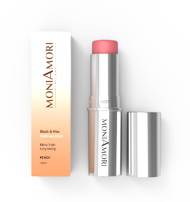 MONIAMORI Blush & Kiss | Multi-use Stick 7 g - Pesca - Cod. MM041
